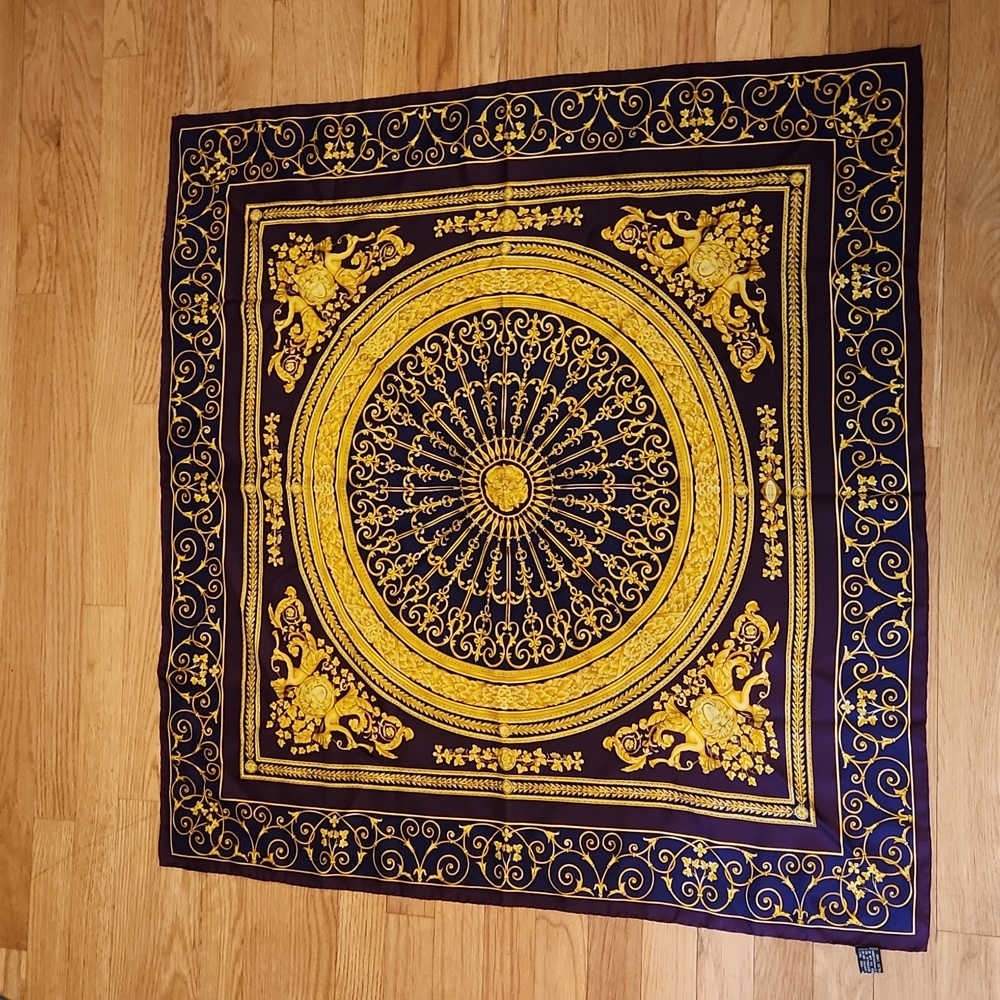 Vintage Versace Atelier 100% Silk Scarf